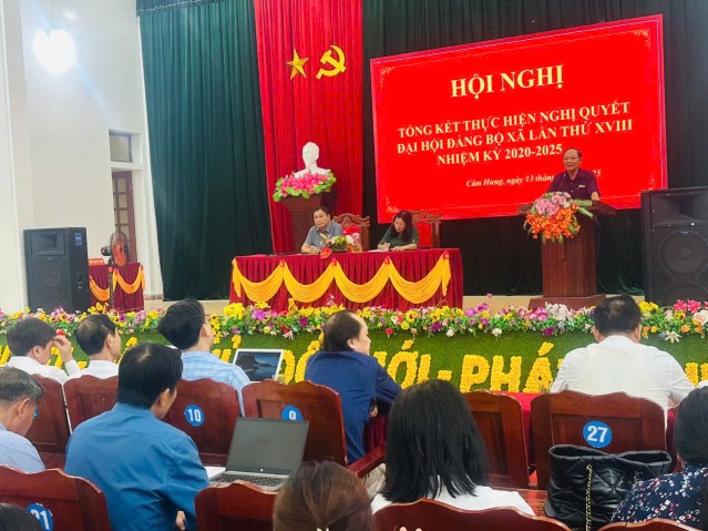 Hội nghị tổng kết thực hiện Nghị quyết đại hội Đảng bộ lần thức XVIII nhiệm kỳ 2020-2025